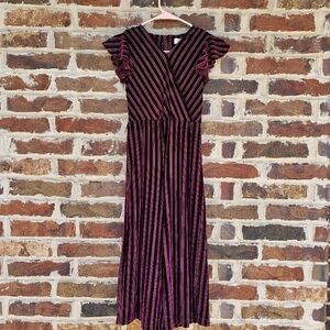 GB Girls Red Maxi Sundress V-Neck Sleeveless